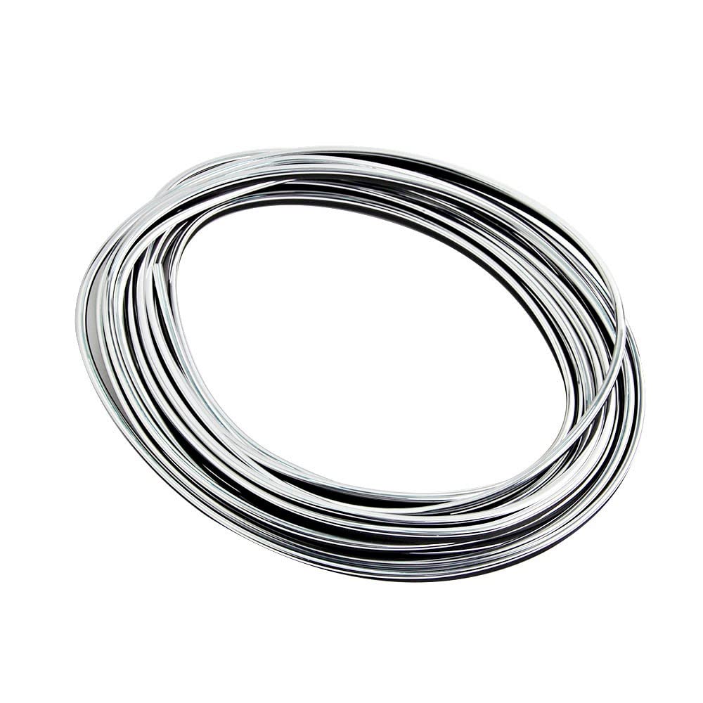 Premium DIY Car Sticker Decals - 5M Silver Line Strip Trim for Interior & Exterior Auto Styling - Perfect for Door Moulding, Body Accents & Vehicle Protection (One Size) - Great for Customizing Cars, Trucks & SUVs