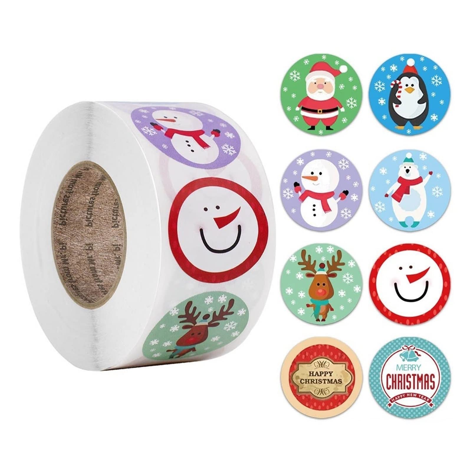 MIAOMSI 3 Rolls 500pcs/roll Sealing Stickers - Thank You & Love Design for Scrapbooking, Party Decor, Gift Wrapping, Diary Labels (QY686-500pcs) - Perfect for DIY Crafts, Wedding Favors, and Stationery Projects