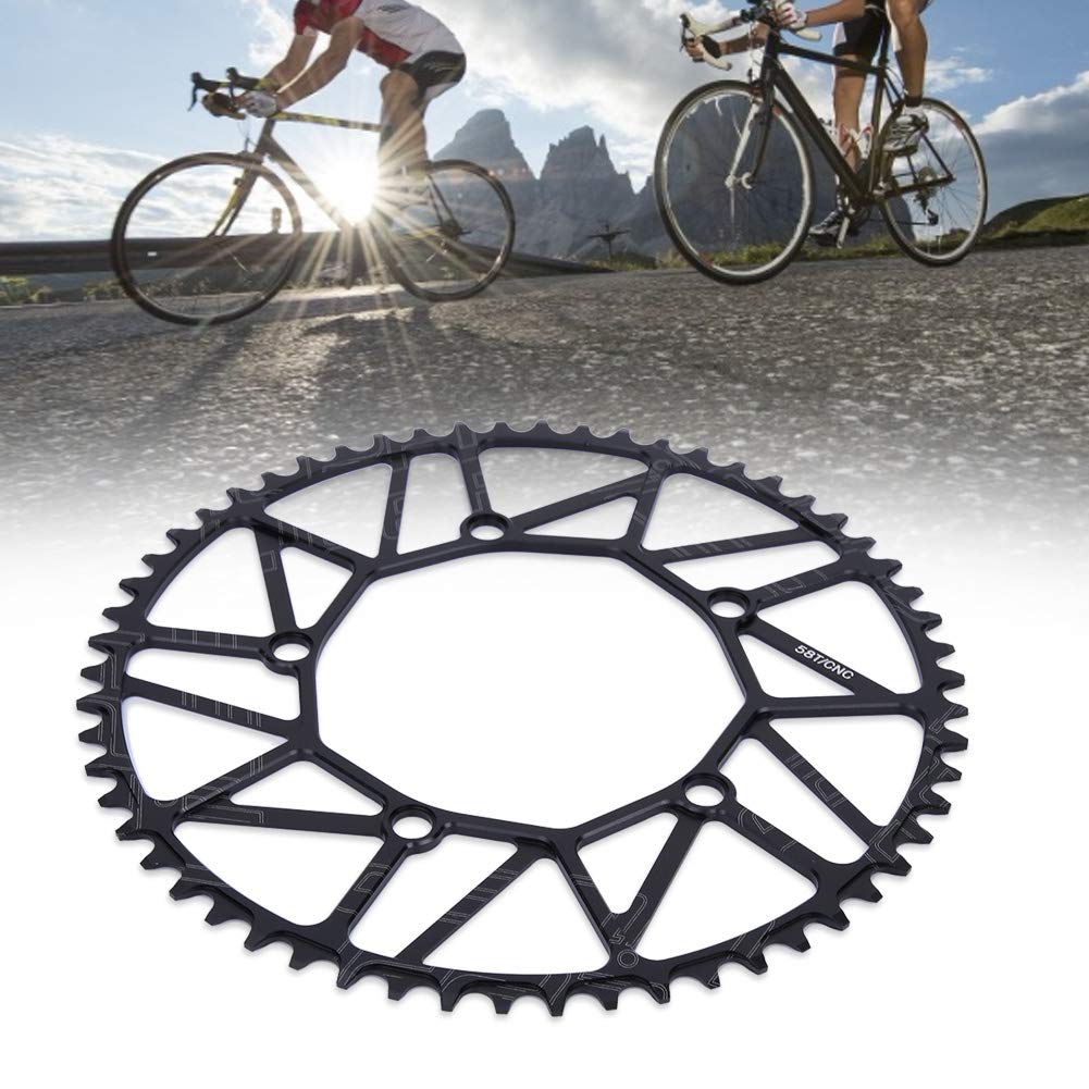 VGEBY1 Bike Chain Wheel - 50/52/54/56/58T 130BCD Single Speed Chainring for Road & Mountain Bikes | Durable Replacement Part for Cycling & Commuting
