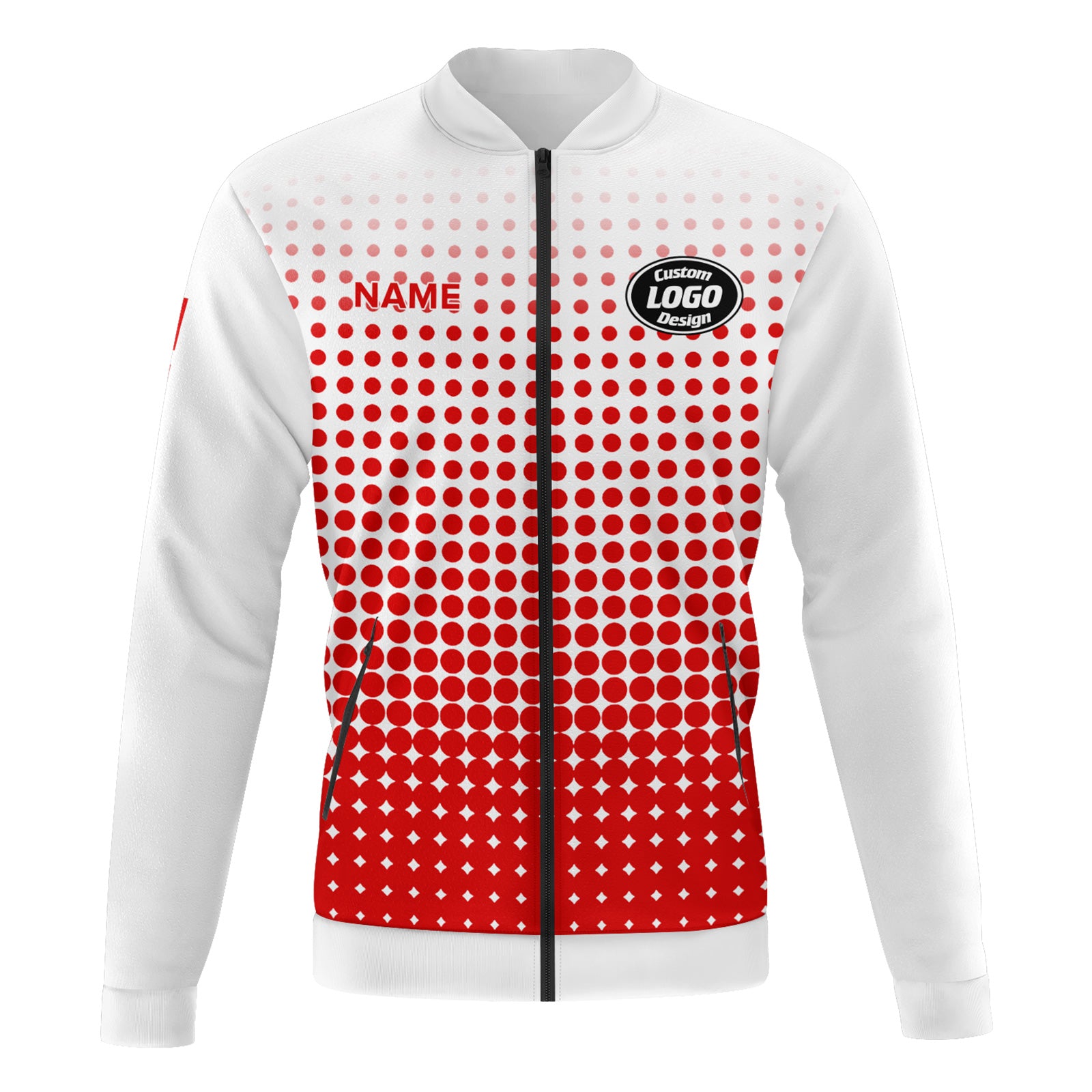 Custom Personalized Varsity Letterman Bomber Jacket with Full Snap - PR092 D020346 - Perfect for High School Sports, Team Uniforms & Casual Streetwear