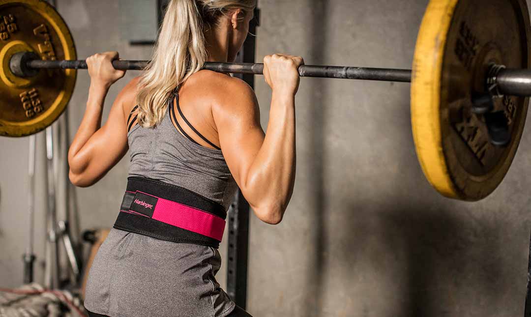 Harbinger 5 Women's Weightlifting Belt with Foam Core - Black/Pink for CrossFit, Powerlifting & Gym Workouts