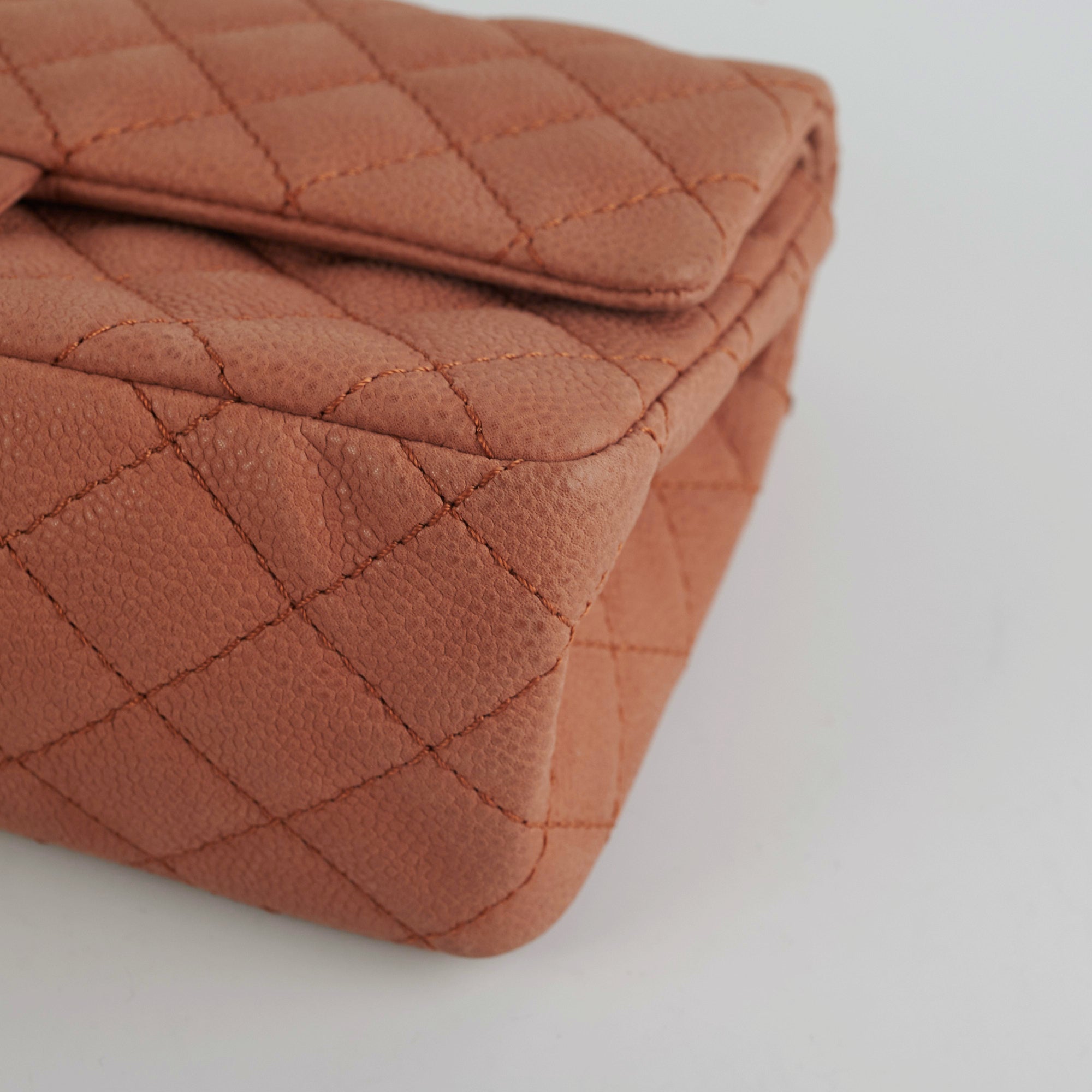 Chanel 2.55 Reissue 226 Handbag in Nubuck Caviar Leather Terracotta Color - Luxury Crossbody Bag for Women, Perfect for Date Night & Special Occasions