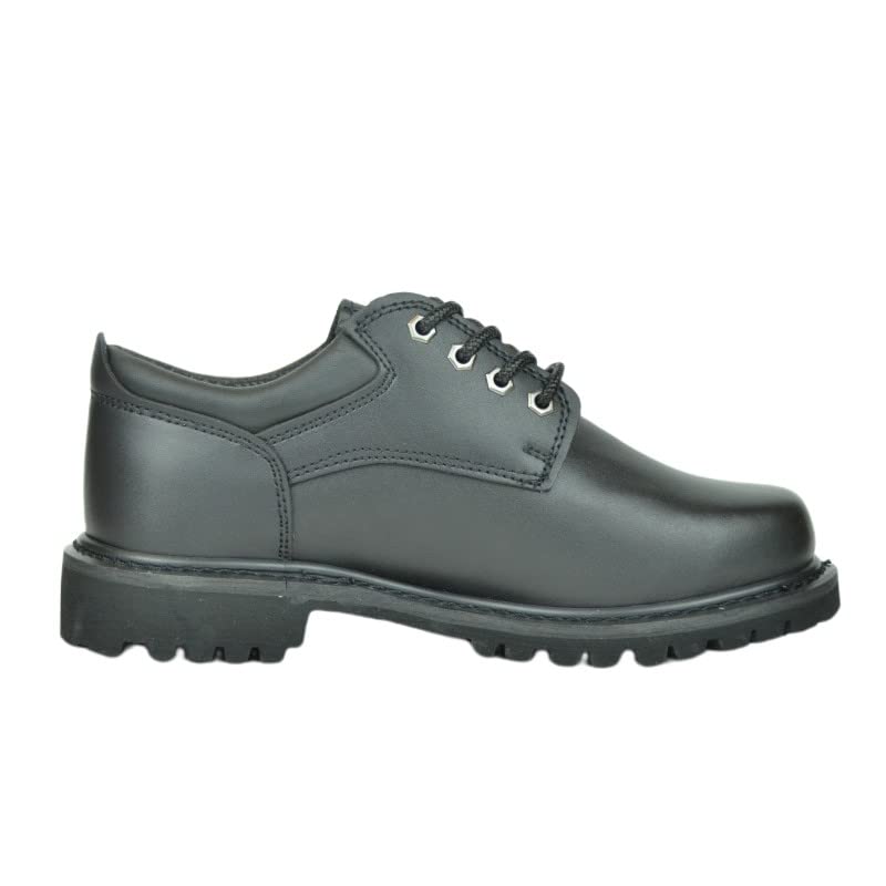 4'' Men's Work Oxford Shoes - Durable Construction Safety Shoes for Work, Black - Ideal for Construction Sites, Warehouse & Outdoor Labor