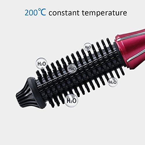 Professional Hair Curling Wand - Anti-Scald Instant Heat Up Curler & Hot Brush for Women, Multi-Styler for Long & Short Hair (UK Plug 110-240V) - Perfect for Home Styling, Salon Use & Travel