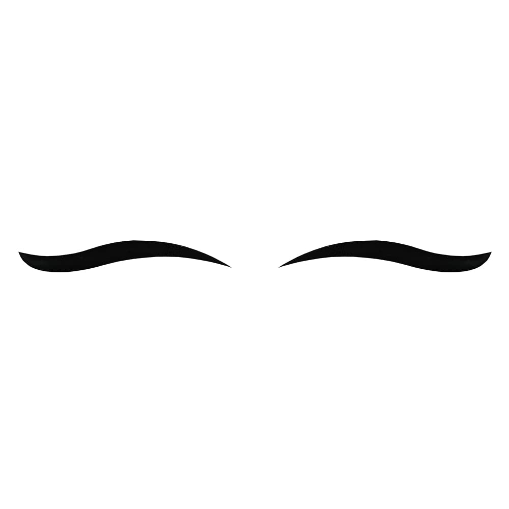 Comet Busters Matte Black Eyeliner Stickers (EYE061) - Waterproof Self-Adhesive Eye Makeup Decals for Parties, Halloween & Cosplay
