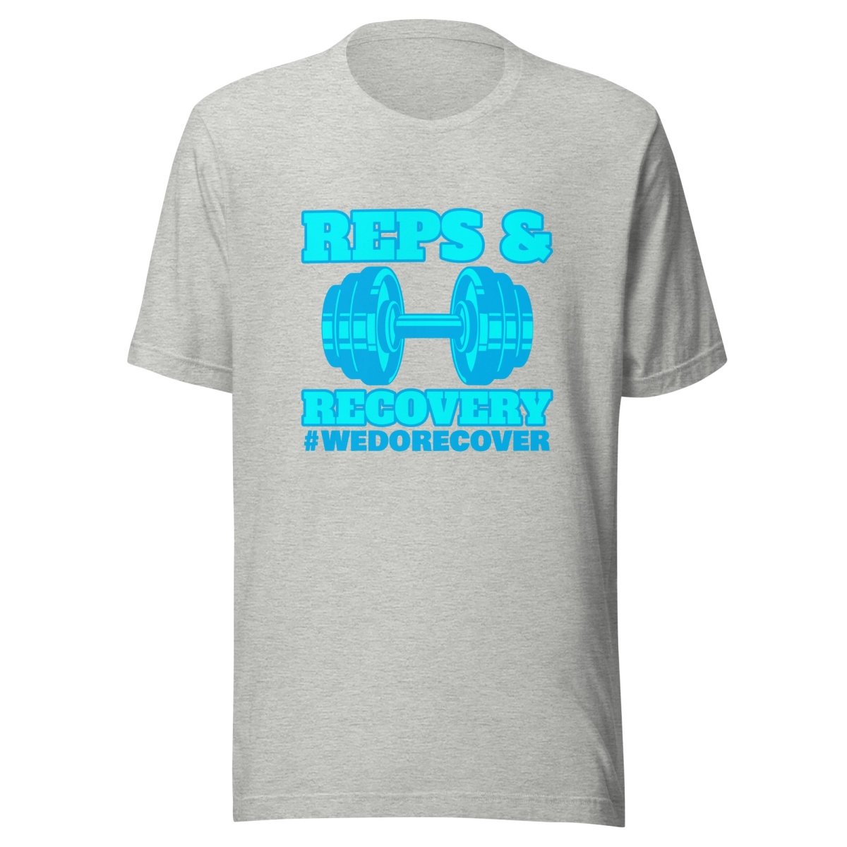 Unisex Reps & Recovery T-Shirt - #WeDoRecover - Comfortable Workout & Gym Apparel for Fitness Enthusiasts