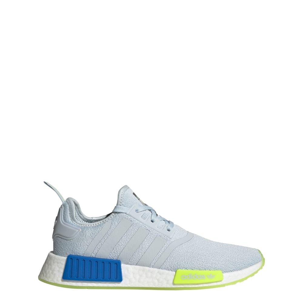 adidas Men's NMD R1 Running Shoes - Light Blue & Black Primeknit Sneakers for Jogging, Gym Workouts & Streetwear Fashion