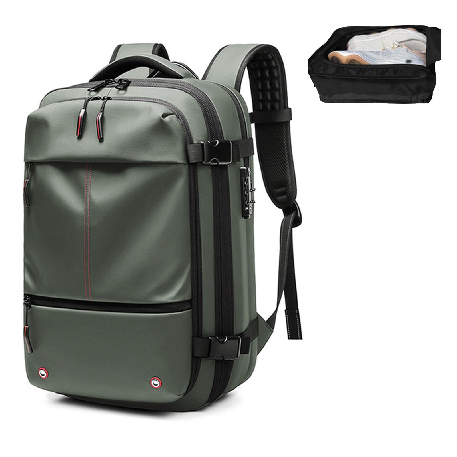 LEFORUP 60L Expandable Vacuum Compression Backpack - Travel & Storage Vacuum Sealed Backpack for Camping, Hiking, and Air Travel