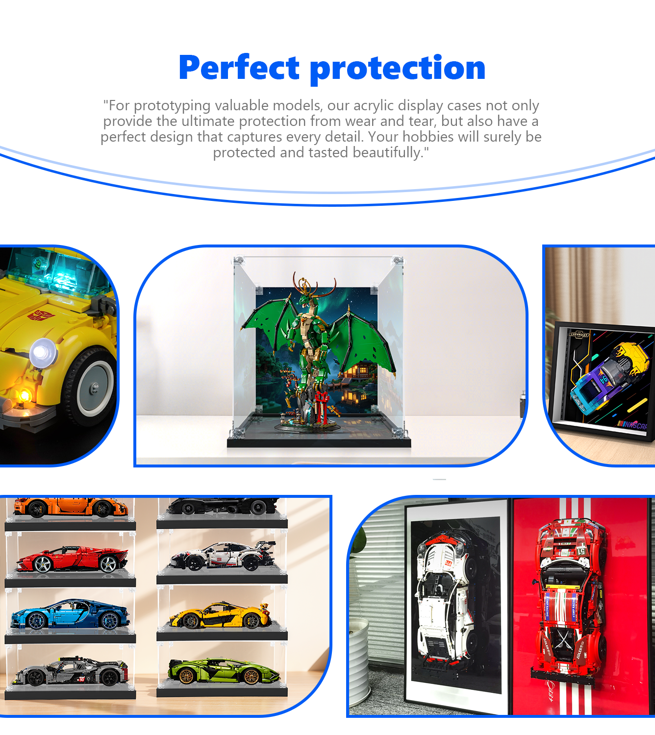 LEGO® NINJAGO® The Guardian Dragon 71847 Display Case - Premium Acrylic Protector for Collectible Building Sets - Perfect for Showcasing & Protecting Your LEGO Ninjago Dragon Model