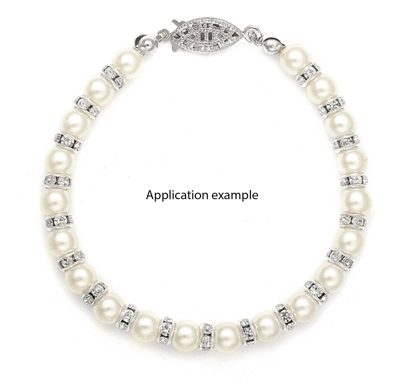 100pcs Adabele AAA Grade 5mm (0.2 Inch) Rhinestone Rondelle Beads - Silver Plated Brass Spacer with Jet Black Crystal for DIY Jewelry Making, Crafting, Bracelets & Necklaces - Perfect for Wedding, Party & Fashion Accessories (CF3-523)