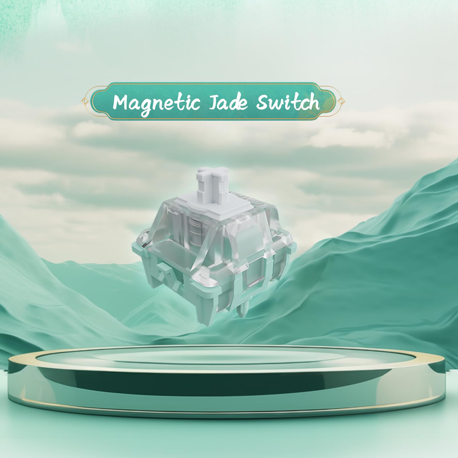 Gateron Magnetic Jade Linear Keyboard Switches - Pre-Lubed, Smooth & Fast Actuation for Mechanical Keyboards (108PCS) | Perfect for Gaming, Typing & Office Work