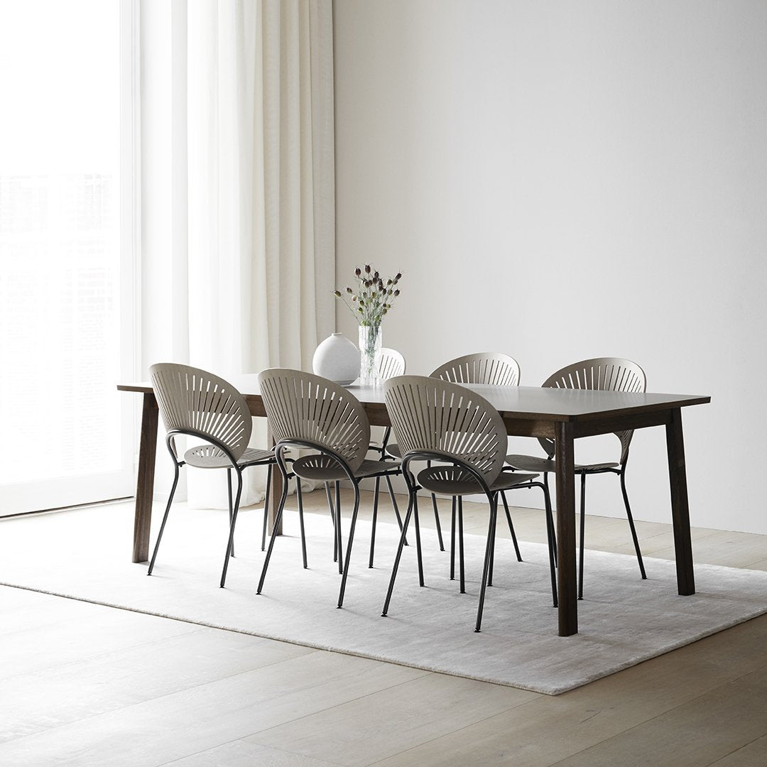 Ana Modern Dining Table - Solid Wood Kitchen Table for 6 - Perfect for Family Dinners & Entertaining Guests