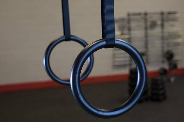 Body Solid Tools Olympic Gymnastics Rings Set - Heavy Duty Wooden Rings for CrossFit, Home Gym & Strength Training - Perfect for Pull Ups, Dips & Bodyweight Exercises
