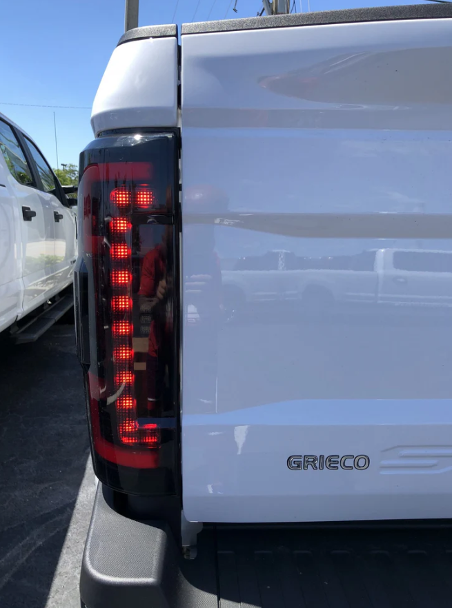 Ford Super Duty F250 F350 F450 F550 2017-2019 LED Tail Lights - Red OLED Replacement for OEM - Upgrade for Trucks, Off-Roading & Night Driving