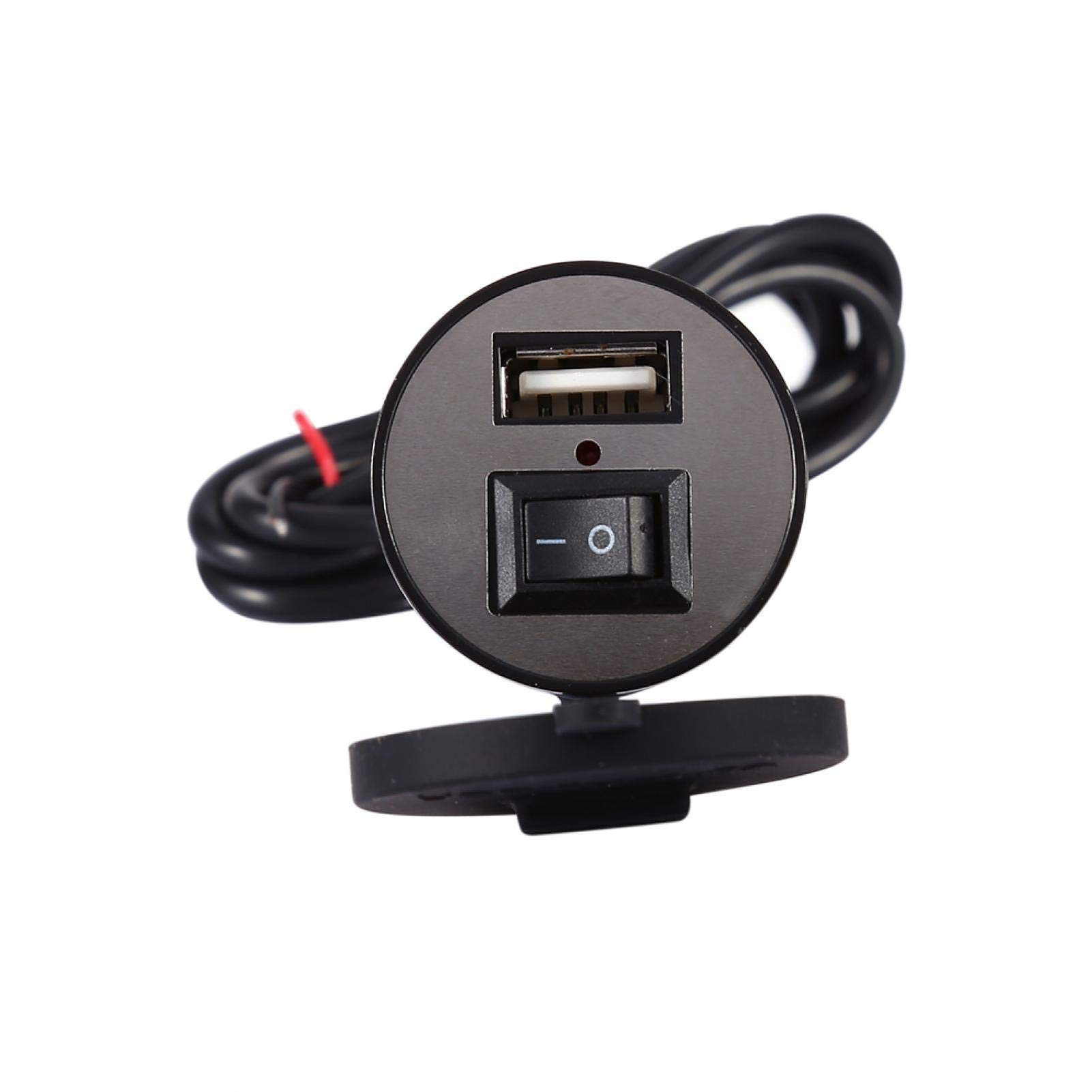 Gugxiom Waterproof 12V Motorcycle USB Charger - Dual Port Phone Power Socket for Motorbikes, ATVs & Scooters - Perfect for Long Rides & Outdoor Adventures
