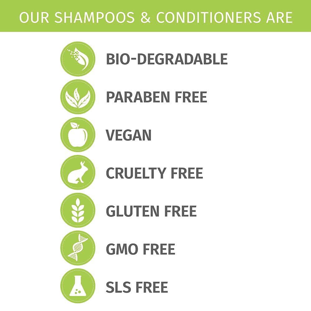 Phillip Adams Fragrance Free Shampoo & Conditioner Set with Apple Cider Vinegar - pH Balanced Formula for Shiny, Smooth Hair - 12oz Each - Perfect for Sensitive Scalp & Color-Treated Hair Care