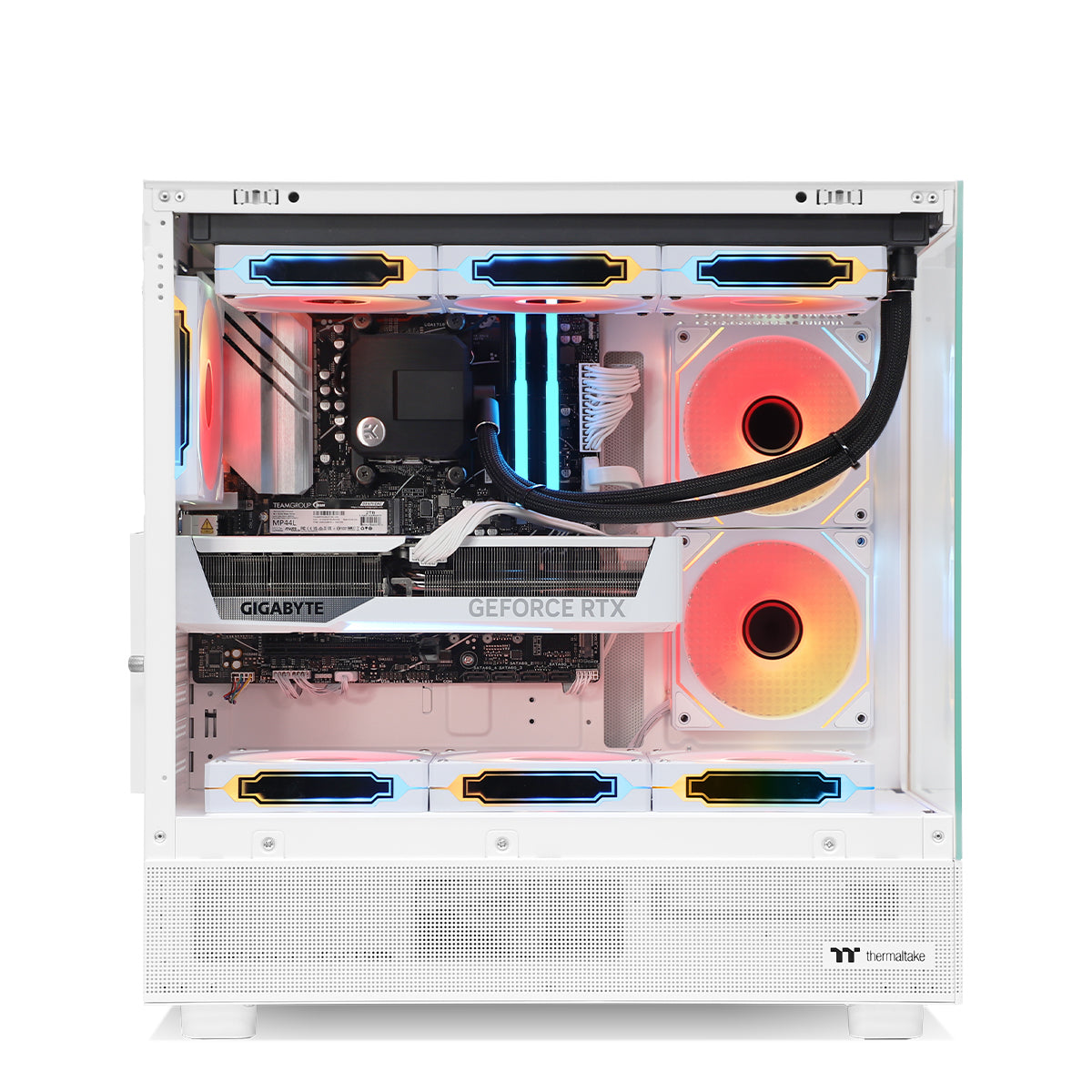 Astral AMP RTX 5070 Ryzen 5 9600X Gaming Desktop Computer - Powerful White Gaming PC for 4K Gaming, Streaming & Esports