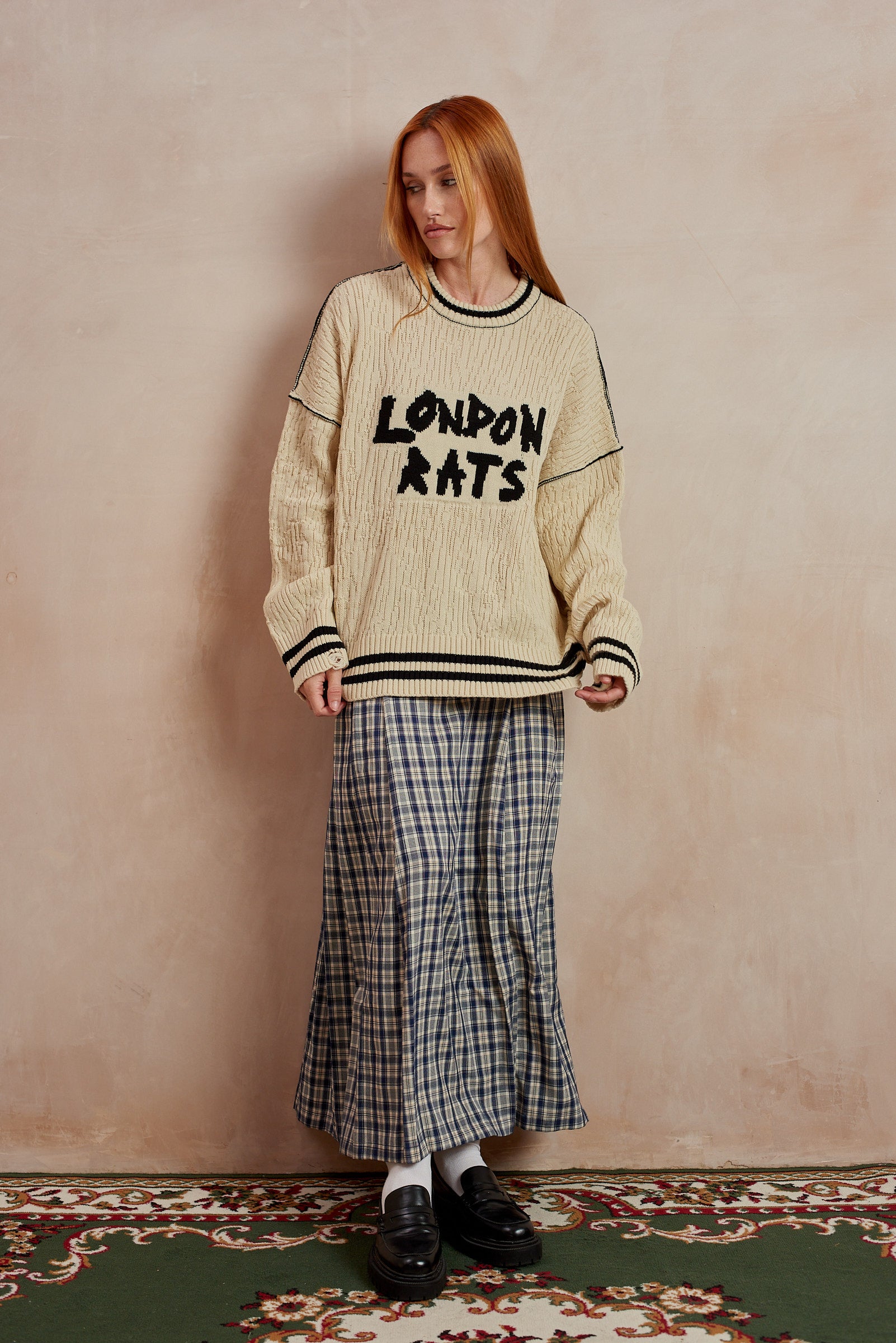 London Rats Knit Jumper Sweater - Cozy Winter Pullover for Men & Women - Perfect for Casual Wear, Christmas Gifts & Street Fashion