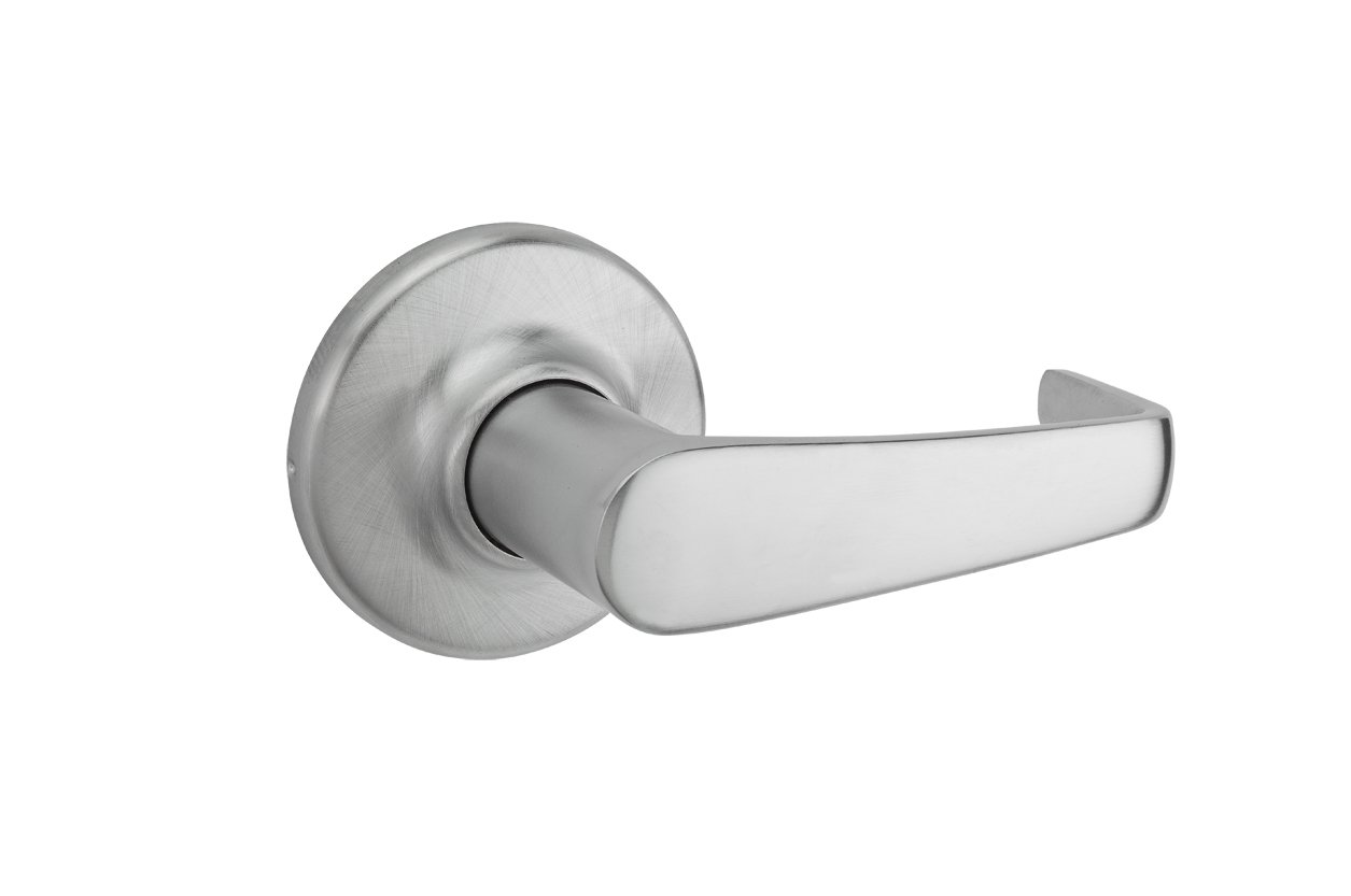 Kwikset Kingston Hall/Closet Lever Door Handle - Satin Chrome Finish for Interior Doors | Perfect for Bedrooms, Closets & Hallways