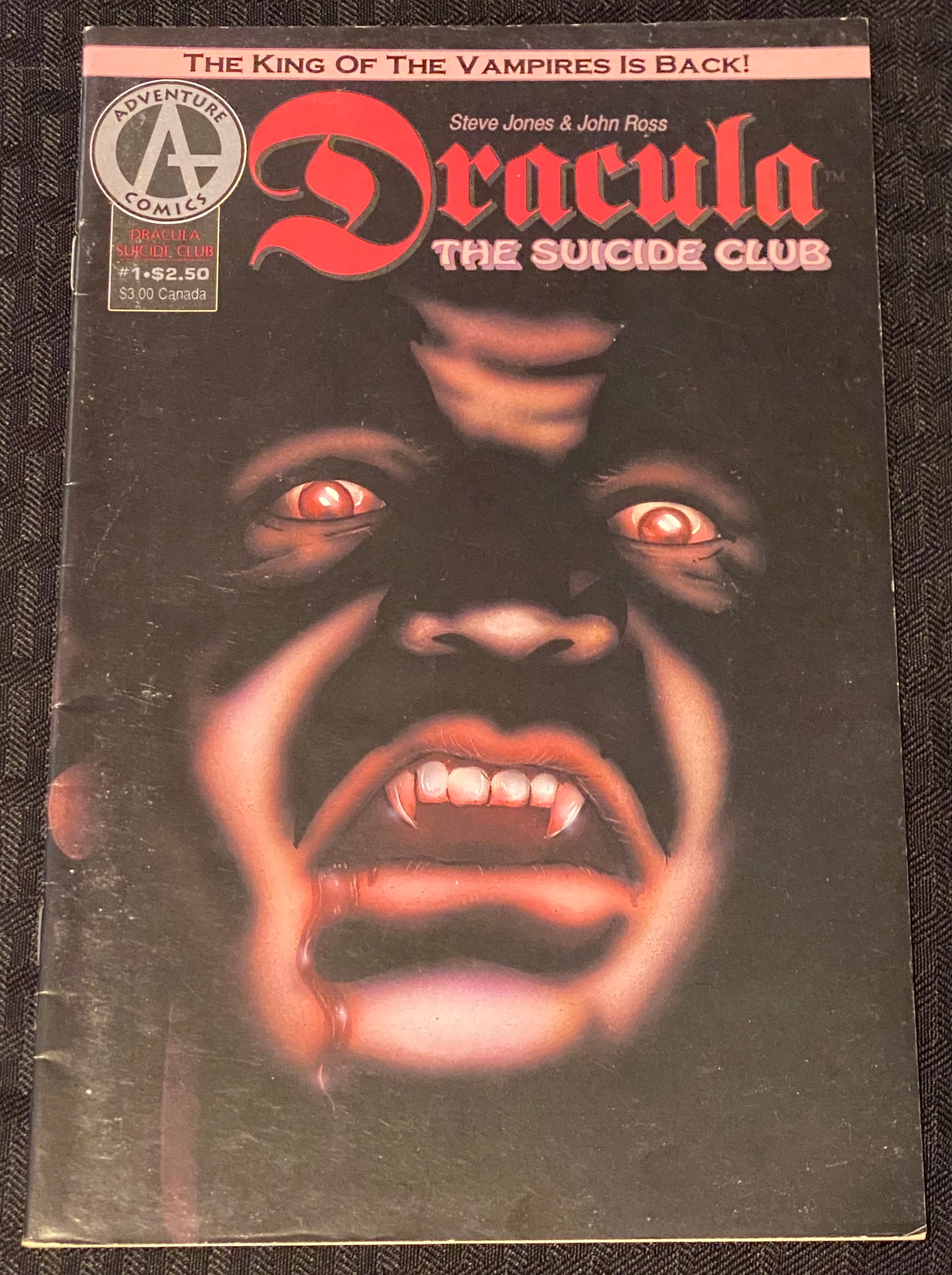 Adventure Comics Dracula: The Suicide Club (1982) - Vintage Horror Graphic Novel for Collectors & Comic Enthusiasts | Perfect for Halloween Reading & Gothic Decor