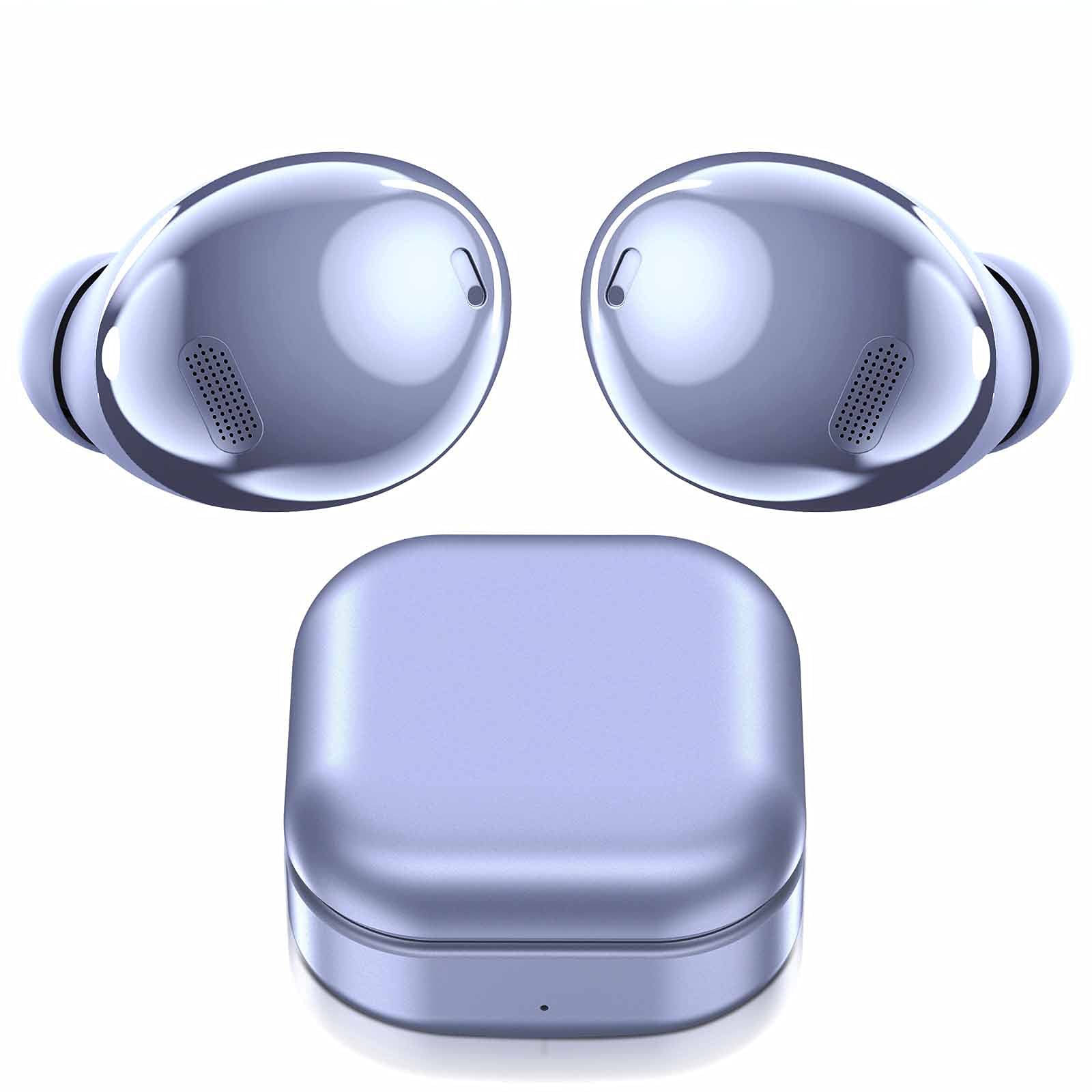 UrbanX Street Buds Pro Wireless Earbuds - True Wireless Bluetooth 5.0 Earbuds with Noise Isolation, Hi-Fi Sound, IPX5 Sweatproof, 24H Playtime with Charging Case - Compatible with iPhone/Android/Samsung (Purple) - Perfect for Gym, Running, Commuting & Workouts