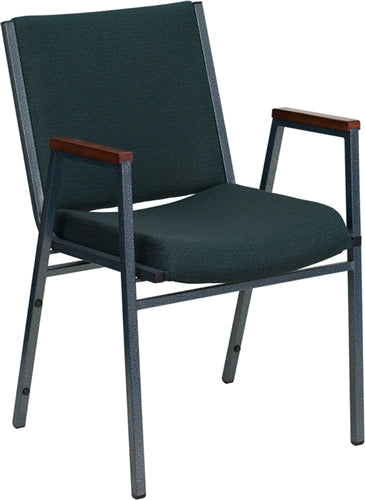 Heavy Duty FLASH HERCULES Series Stackable Fabric Chairs with Arms - Durable Conference & Event Seating for Offices, Banquets, and Classrooms