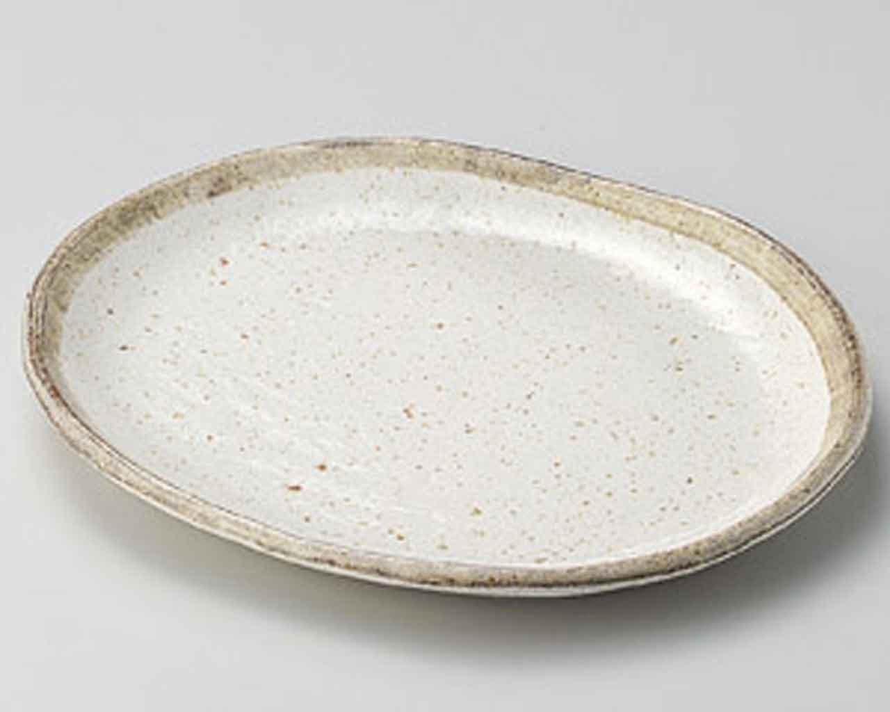 Premium Karatsu 10.3-inch Set of 5 Japanese Beige Porcelain Plates - Authentic Handcrafted Tableware for Dining, Entertaining & Home Decor
