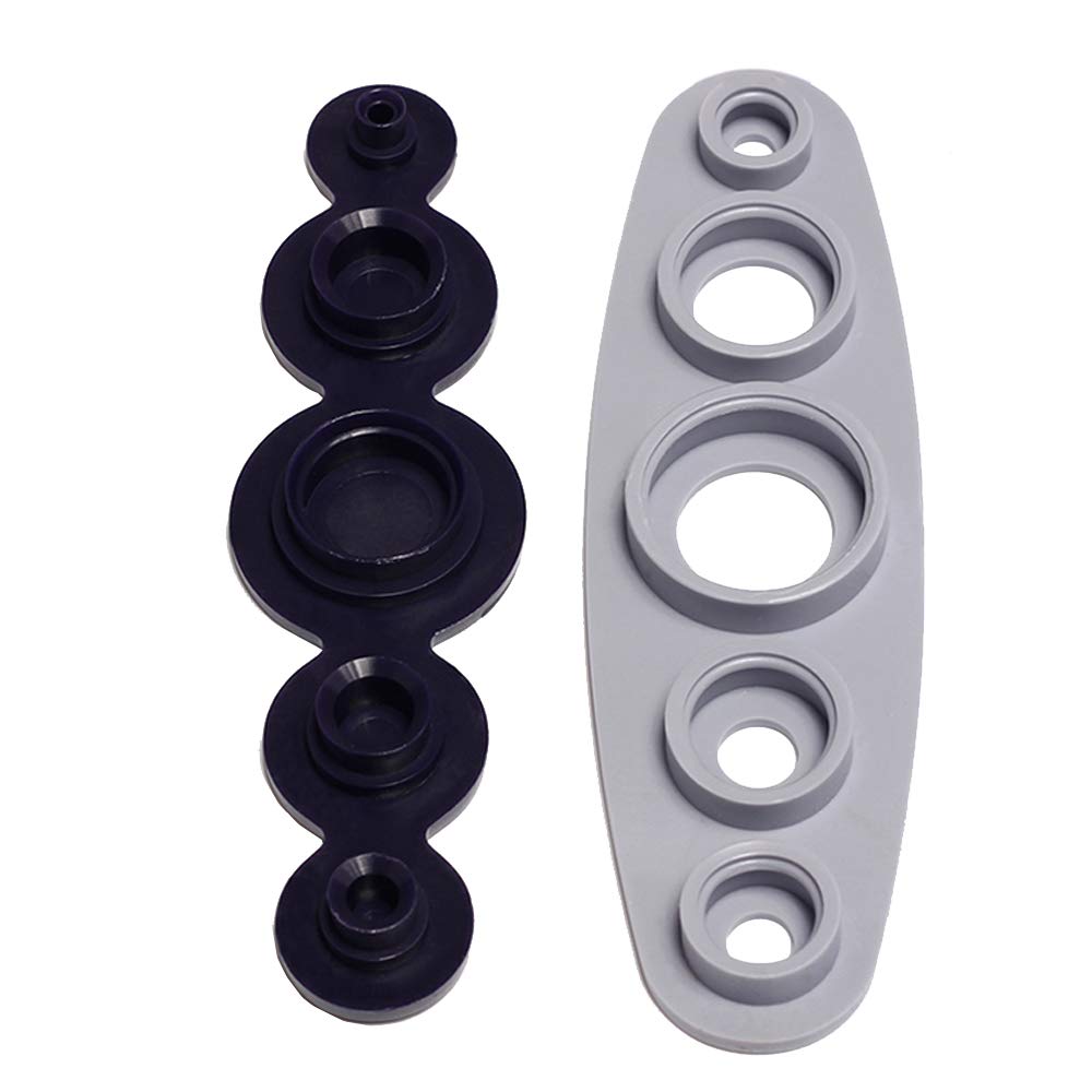 HONEYSEW Covered Button Maker Tool Kit - DIY Fabric Buttons 11mm to 29mm (673170) - Perfect for Sewing, Crafts, Clothing Repair & DIY Fashion Accessories