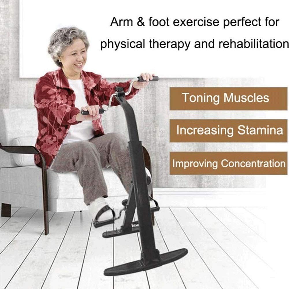 Under Desk Bike Pedal Exerciser - Portable Arm & Leg Exercise Machine for Home & Office - Compact Fitness Equipment for Seniors & Adults - Improve Circulation & Mobility While Sitting - Perfect for Work, Study, or Watching TV