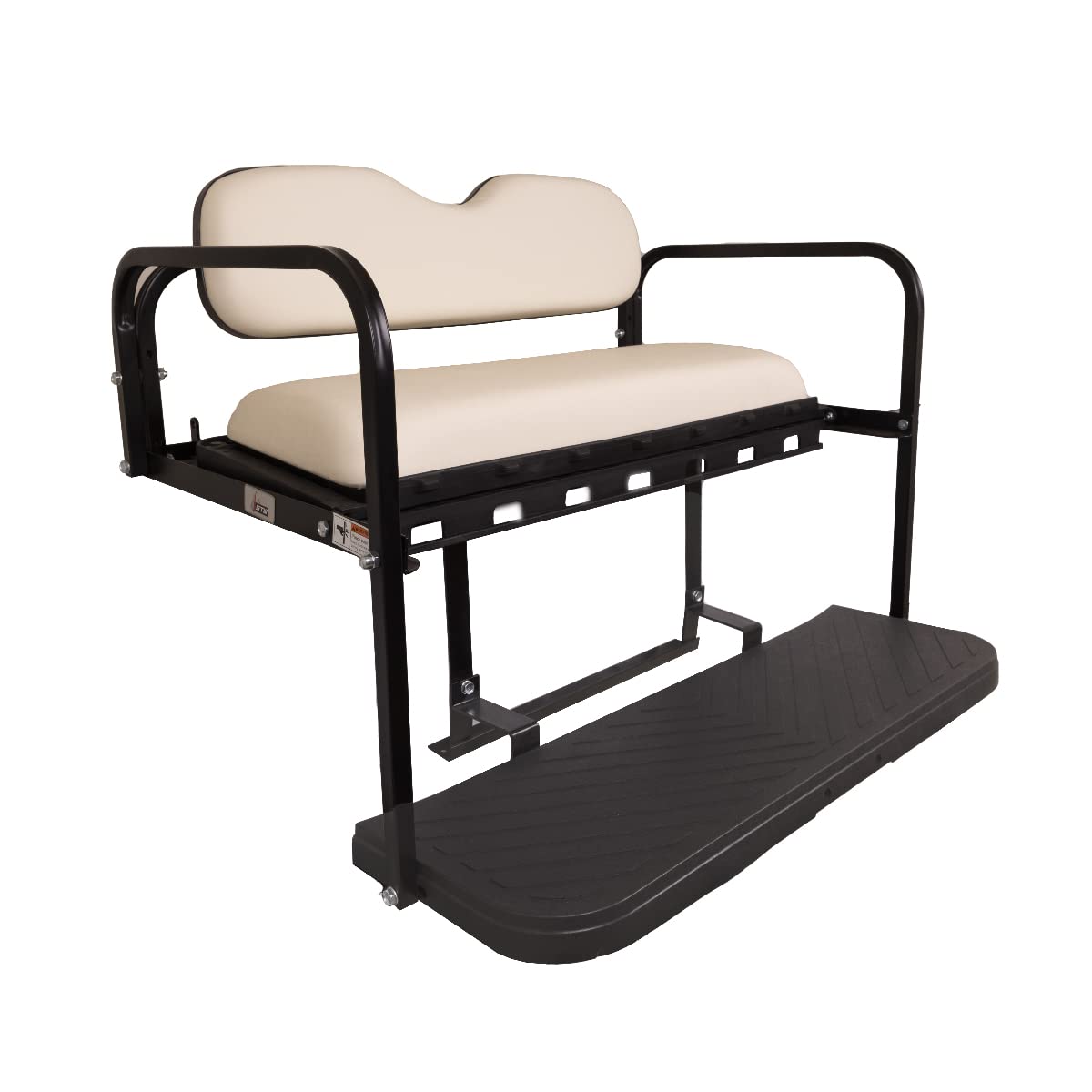 GTW MACH3 Club Car DS Golf Cart Rear Seat Kit - Heavy Duty Steel Frame | Fits 1982-2000 Models | White | Perfect for Golf Courses, Resorts & Personal Use