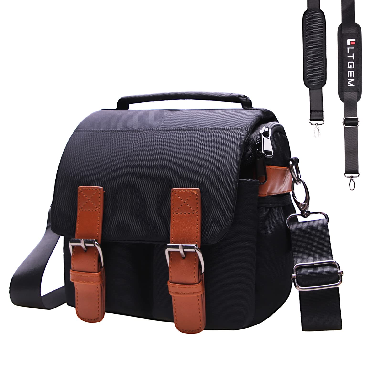LTGEM Waterproof EVA Camera Bag for Canon Nikon Sony DSLR SLR Mirrorless Cameras - Durable Shoulder Strap & Handle Carrying Case - Perfect for Travel, Hiking & Outdoor Photography