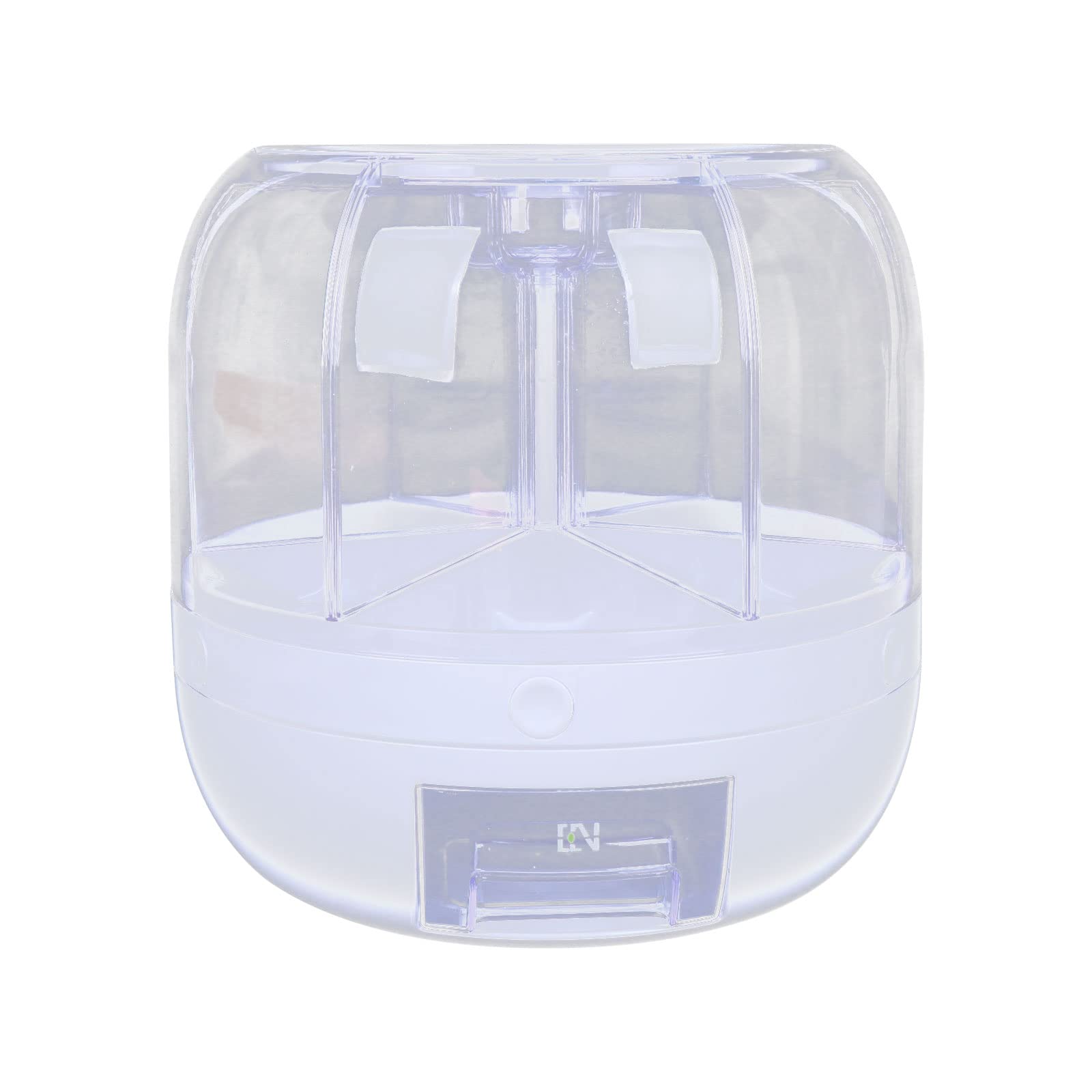 5-Grid 10L Wall Mounted Dry Food Dispenser with Rotating Design - Precise Food Output Control for Kitchen, Pantry & Pet Food Storage | Perfect for Rice, Cereal, Nuts & Coffee Organization