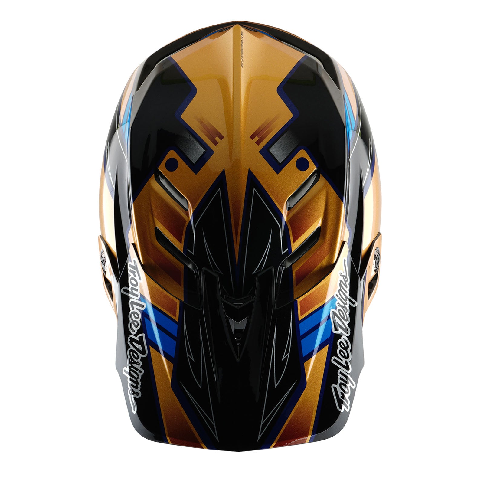 D4 Composite Helmet Royalty Black & Gold - Lightweight Motorcycle Racing Helmet for Men & Women - Perfect for Street Biking, Track Racing & Safety Protection