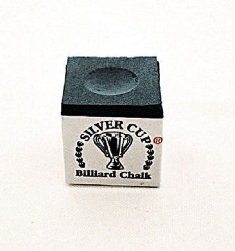 Premium Silver Cup Set of 6 Powder Blue Pool Cue Chalk - High Quality Billiard Accessories for Smooth Shots | Perfect for Pool Tables, Game Rooms & Professional Play