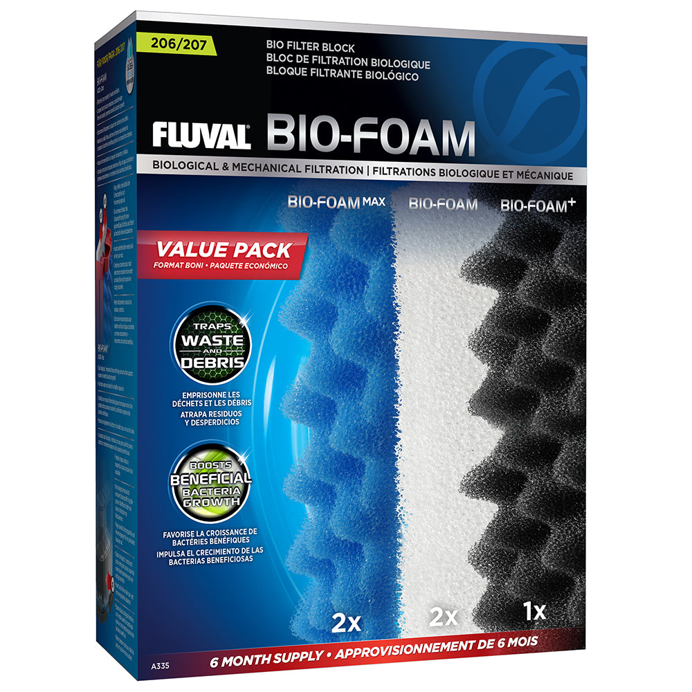 Fluval Canister Filter Replacement Pads - Bio Foam & Bio Foam Max for Aquarium Filtration - Perfect for Freshwater & Saltwater Fish Tanks