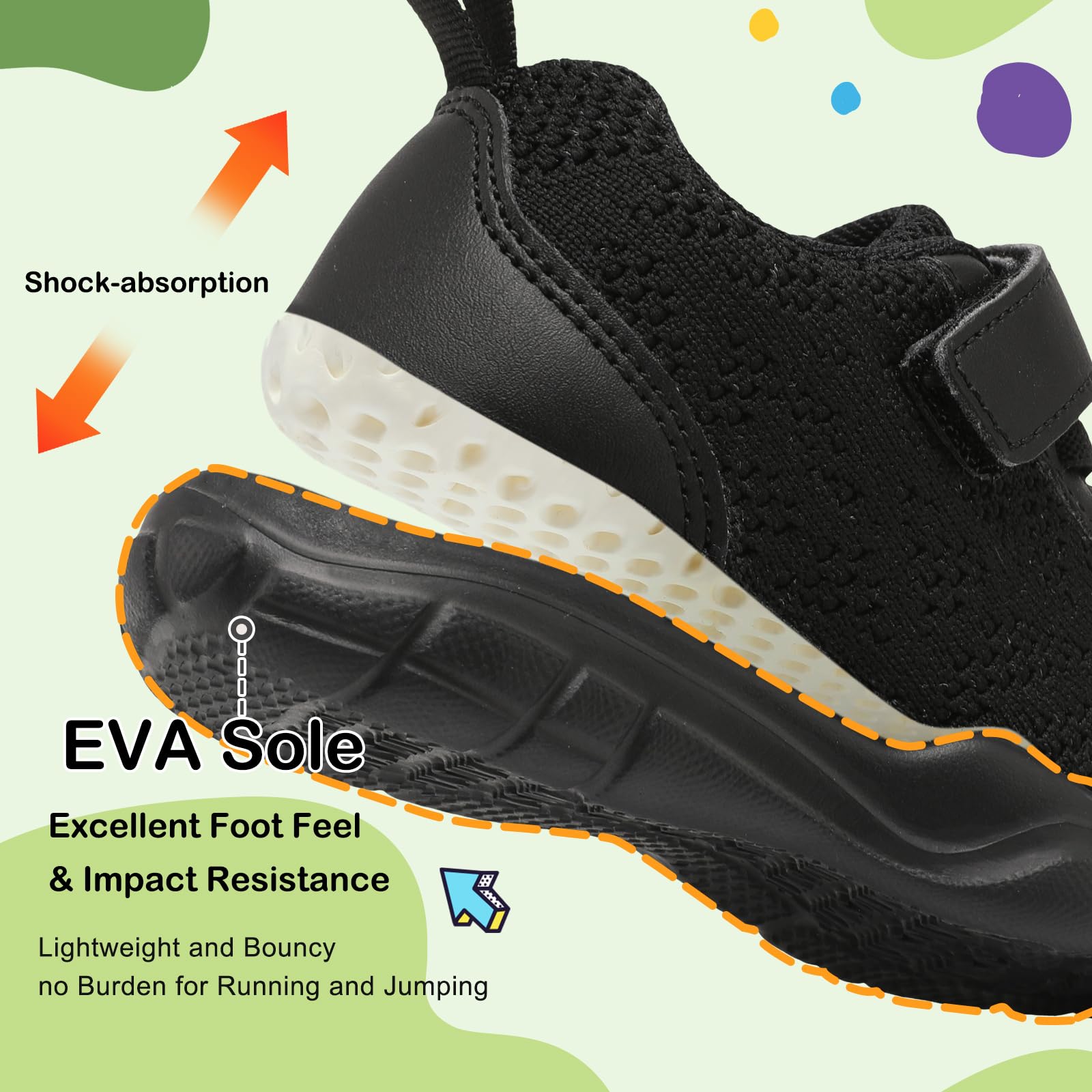 BARERUN Barefoot Shoes for Toddlers Boys & Girls - Breathable Kids Sneakers for School, Tennis, Running & Walking - Slip On Lightweight Infant Shoes (Perfect for Playground, Gym Class & Everyday Wear)