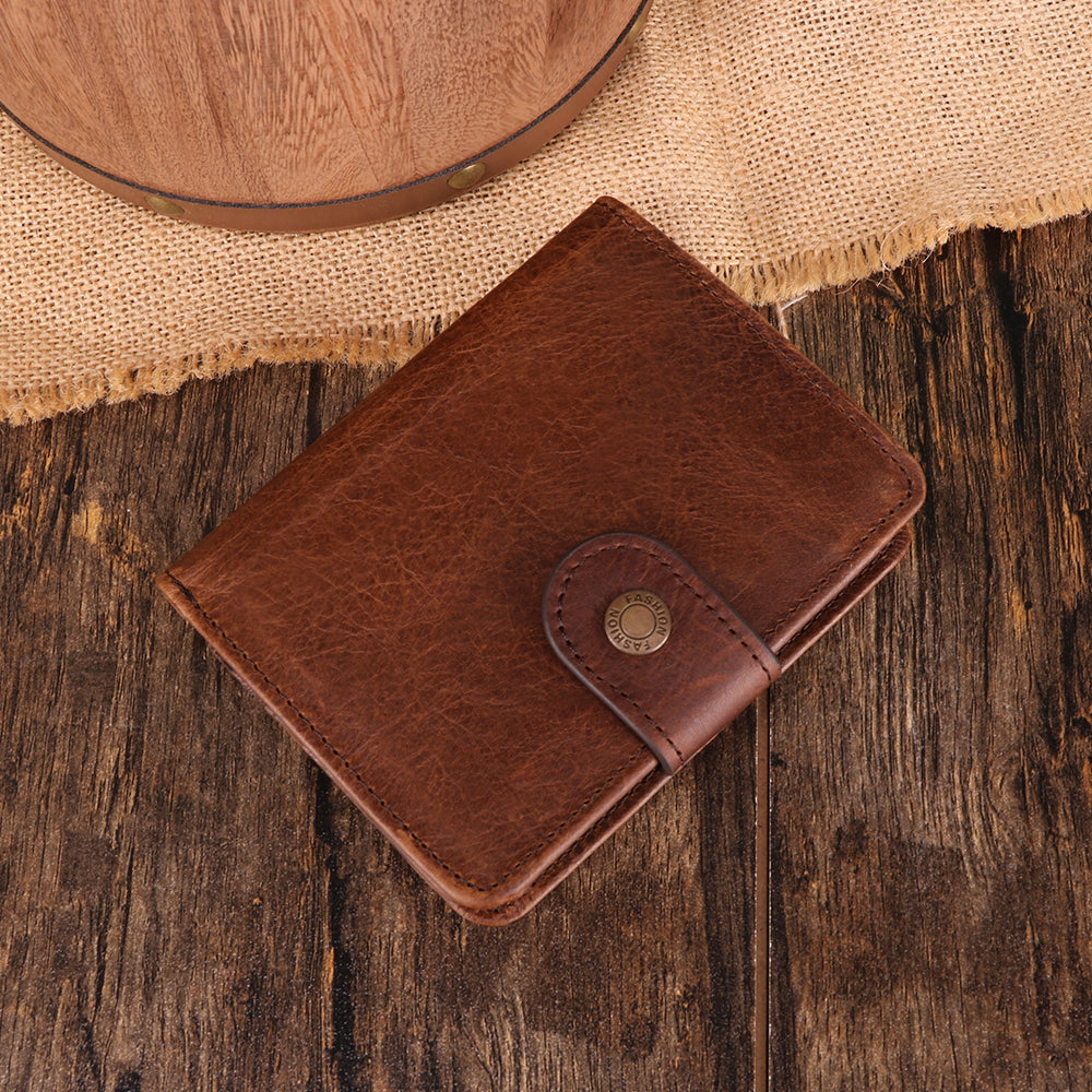 RFID Blocking Bifold Wallet for Men - Slim Leather Credit Card Holder with Money Clip - Perfect for Travel, Business & Everyday Use