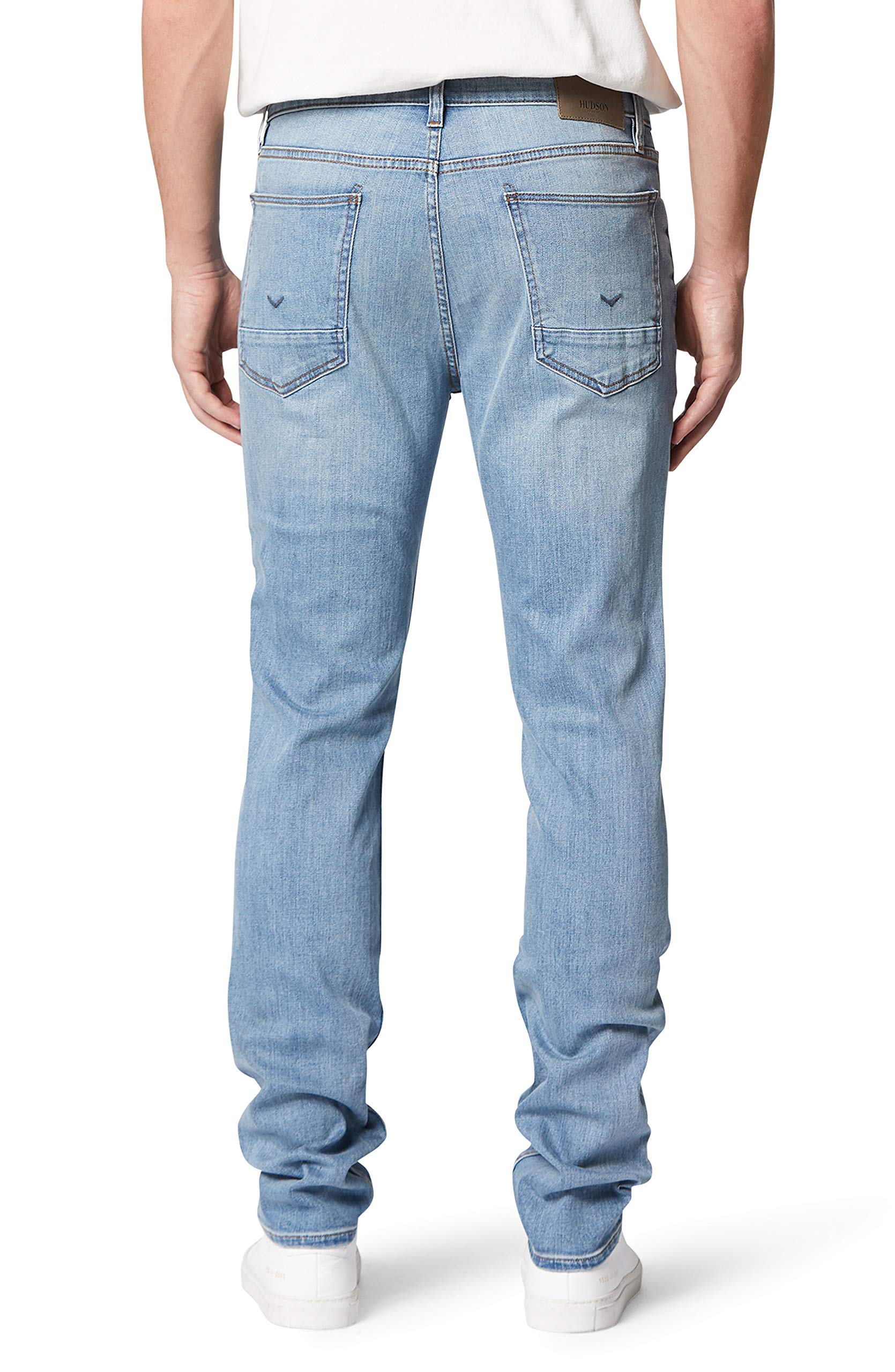 HUDSON Men's Axl Skinny Jeans - Slim Fit Stretch Denim Pants for Casual Wear & Night Out