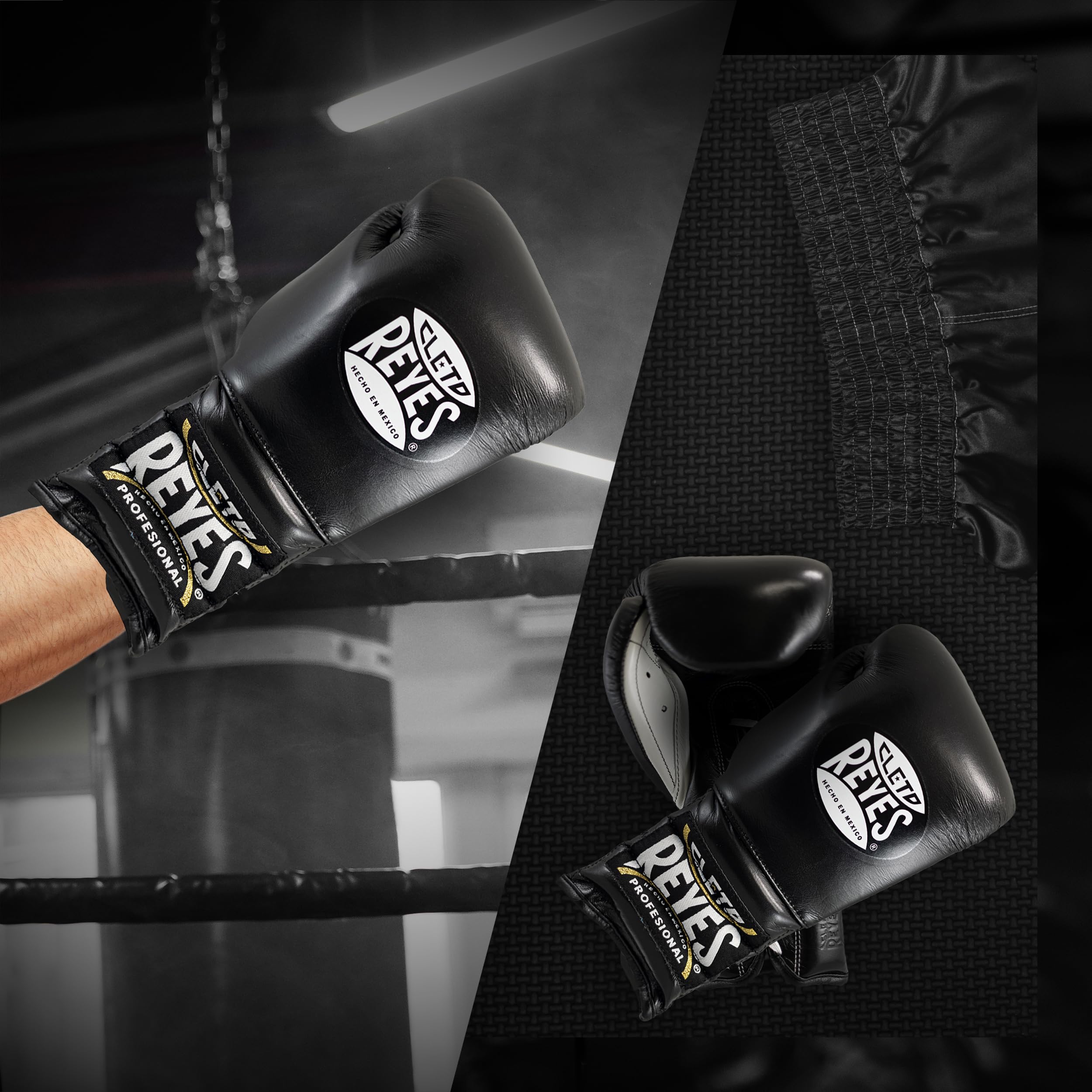 Cleto Reyes Traditional Professional Boxing Gloves with Laces - Training & Sparring Gear for Men & Women | MMA, Kickboxing, Muay Thai | Perfect for Heavy Bag Work, Competition & Martial Arts Practice
