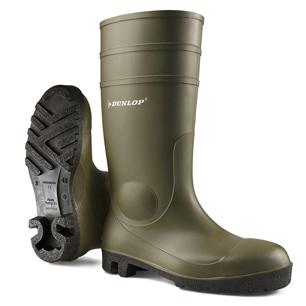 DUNLOP PROTOMASTER Full Safety Wellington Boots - Waterproof, Slip-Resistant Work Boots for Men & Women - Ideal for Construction, Farming, and Outdoor Activities
