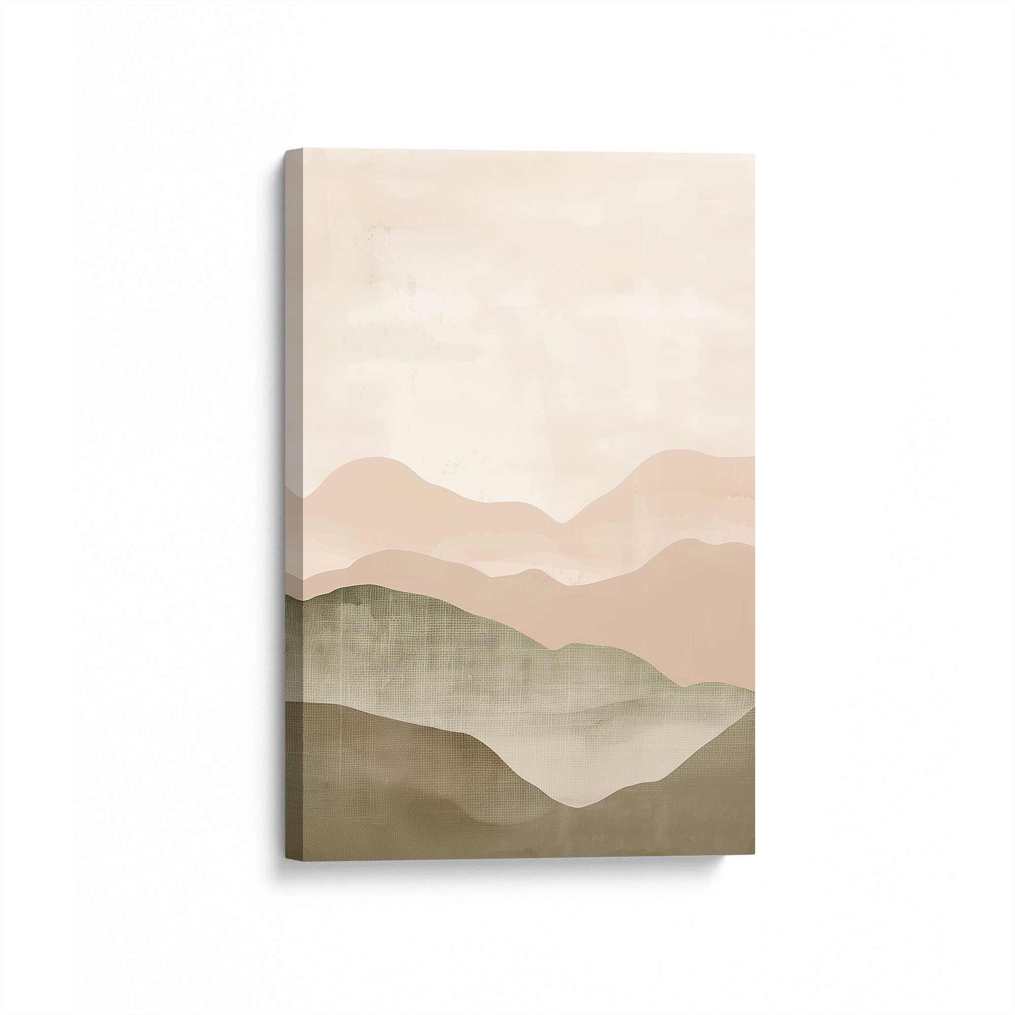 Green Calcite Drift Canvas Print - Nature Inspired Wall Art for Home & Office Decor