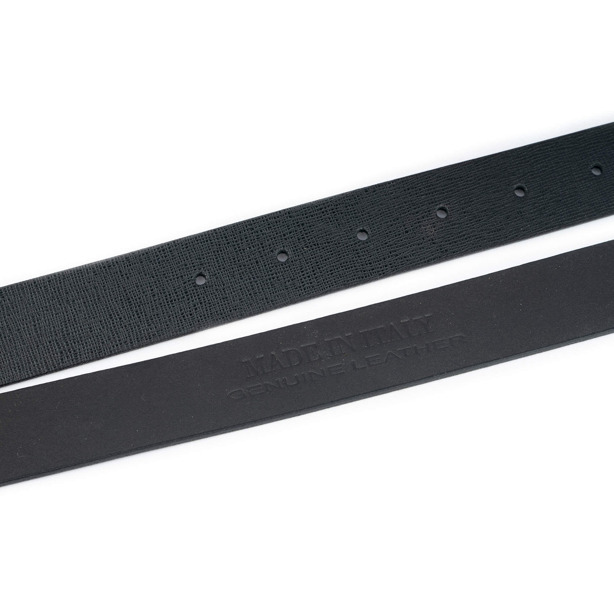 Louis Vuitton Belt Strap - Black Saffiano Leather Replacement Band for LV Buckles | Perfect for Casual, Business & Formal Outfits
