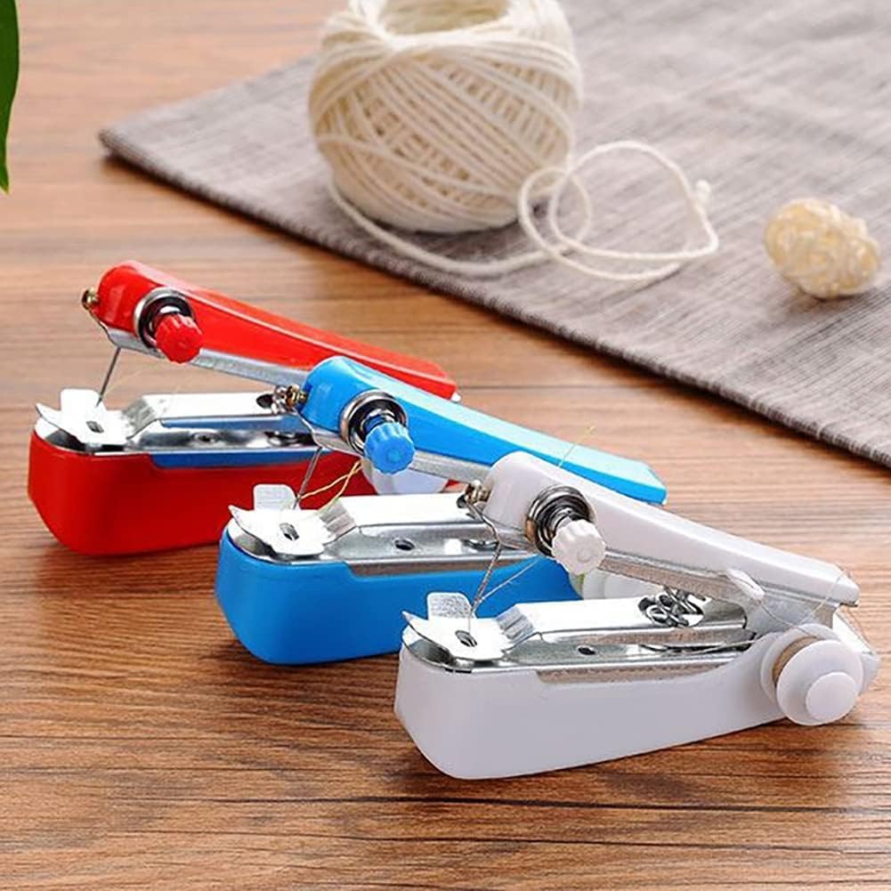 Portable Mini Handheld Sewing Machine - Manual Stitch Tool for DIY Crafts, Clothes Repair, Quilting & Travel - Compact Home Sewing Kit for Beginners & Professionals