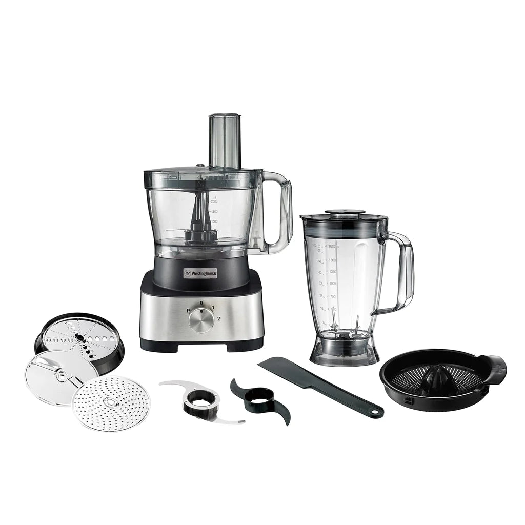 Westinghouse XL Food Processor WHFPR01SS - Powerful 1000W Motor, 10-Cup Capacity, Stainless Steel Blades - Perfect for Chopping, Slicing, Dicing, and Pureeing in Your Kitchen