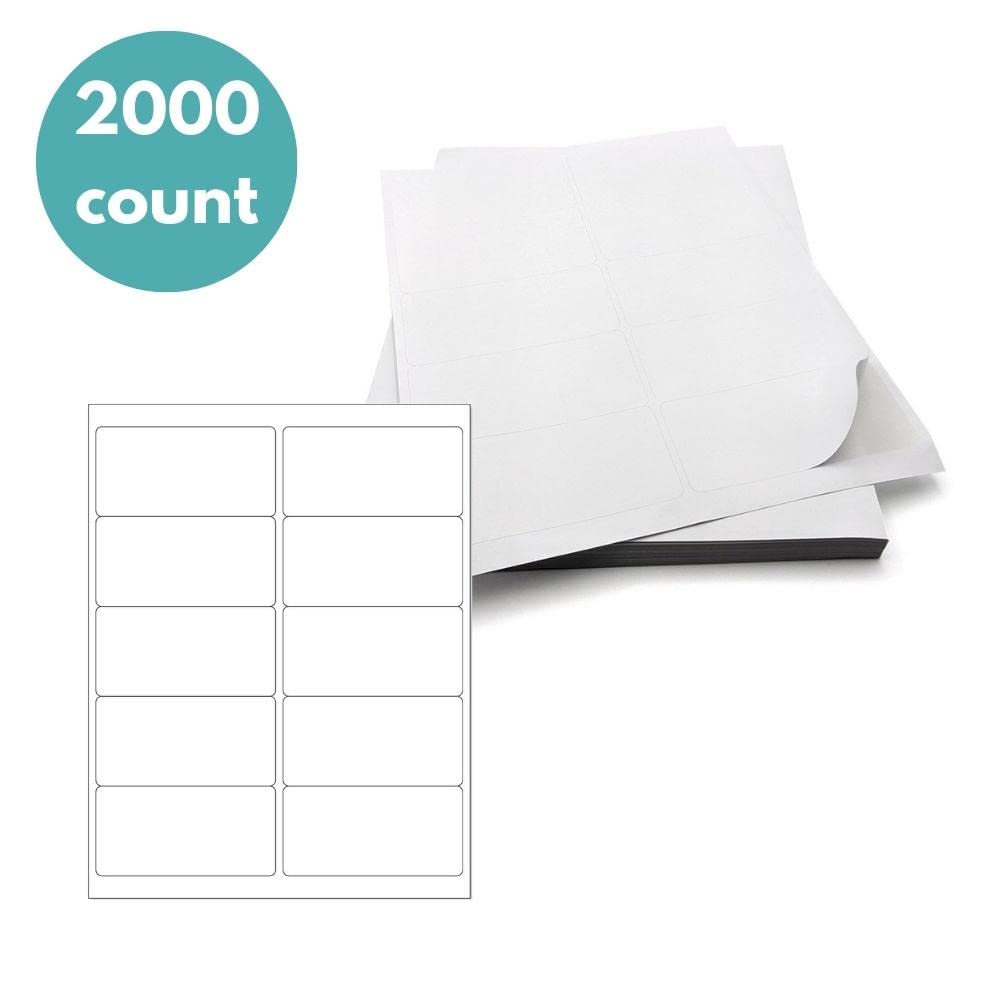 PSBM 10-Up Labels - 2000 Sheets White 2