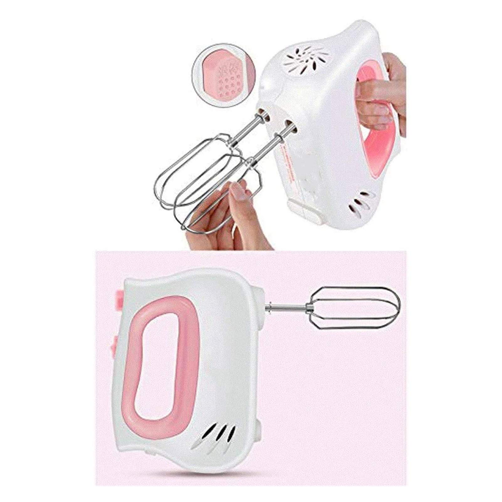 5-Speed Electric Hand Mixer - Portable Kitchen Mixer with Immersion Blender, Whisk & Beater for Baking, Cooking & Food Prep - Perfect for Cakes, Eggs, Milk Frothing & Bread Making - Ideal for Home Bakers & Cooking Enthusiasts