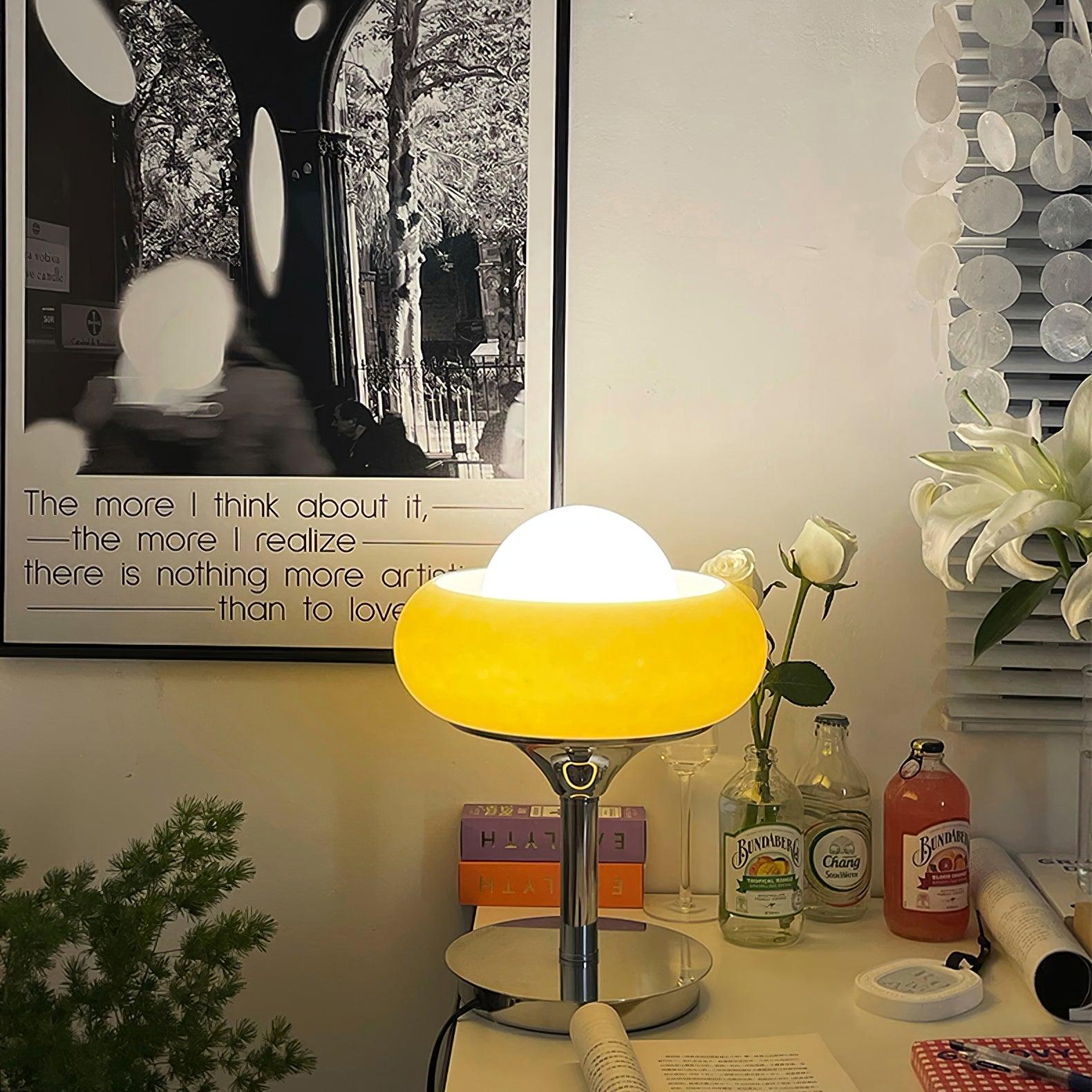 Harvey Table Lamp - Modern LED Desk Light for Home Office, Bedroom & Living Room - Adjustable Brightness & Warm White Light for Reading & Working