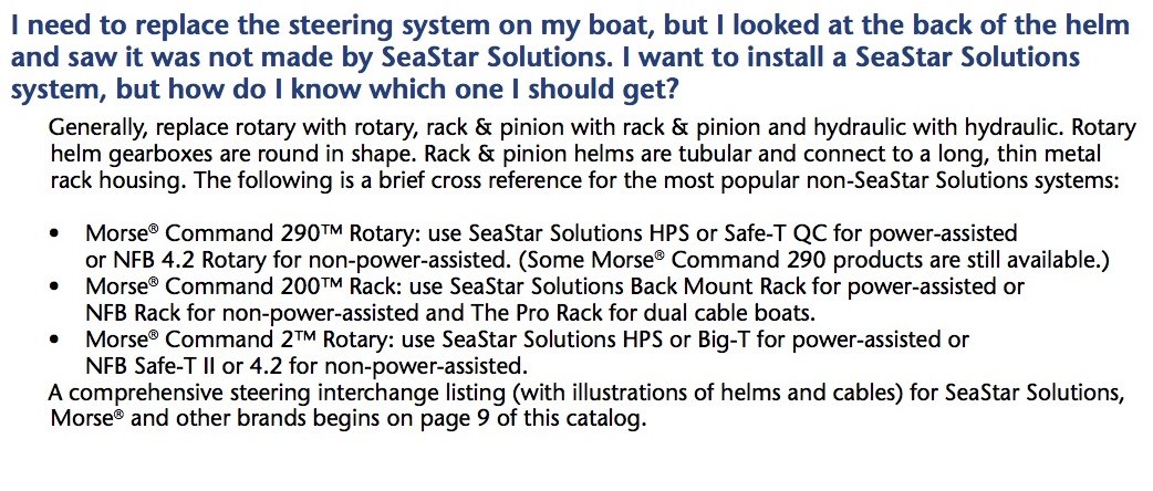 Dometic SeaStar SSC134XX Rack Steering Cable - Compatible with Back Mount Rack Steering Kit | Marine Boat Steering Replacement Part | Perfect for Sailboats, Fishing Boats & Yachts