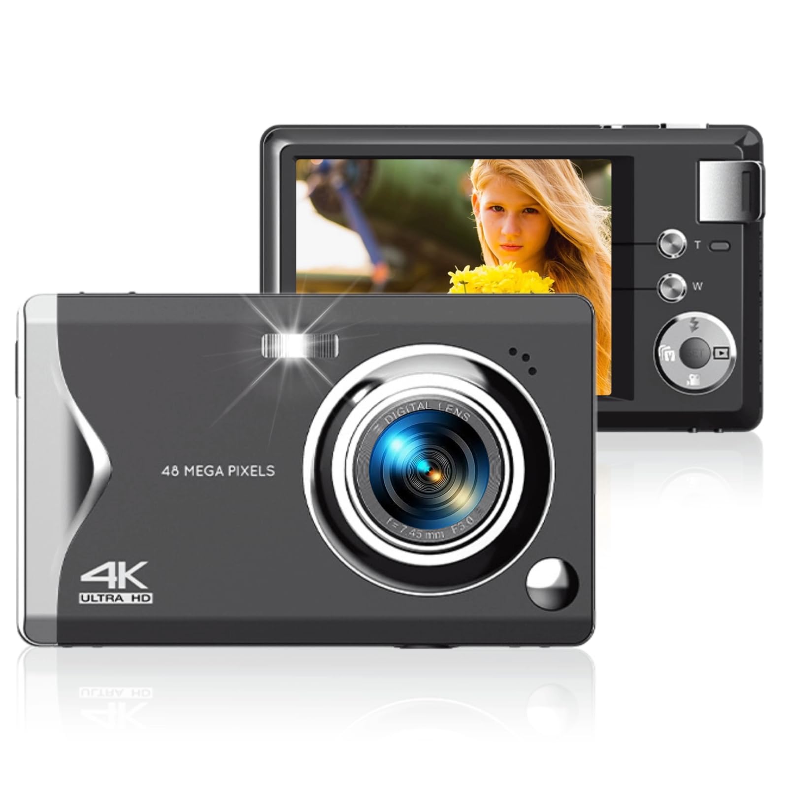 48MP Digital Camera for Photography & 4K Vlogging - 3.0