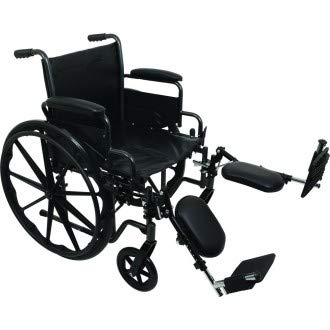 16 x 16 Inch K2 Elevating Standard Hemi Wheelchair - Lightweight Mobility Aid for Home & Outdoor Use, Ideal for Seniors and Limited Mobility Users